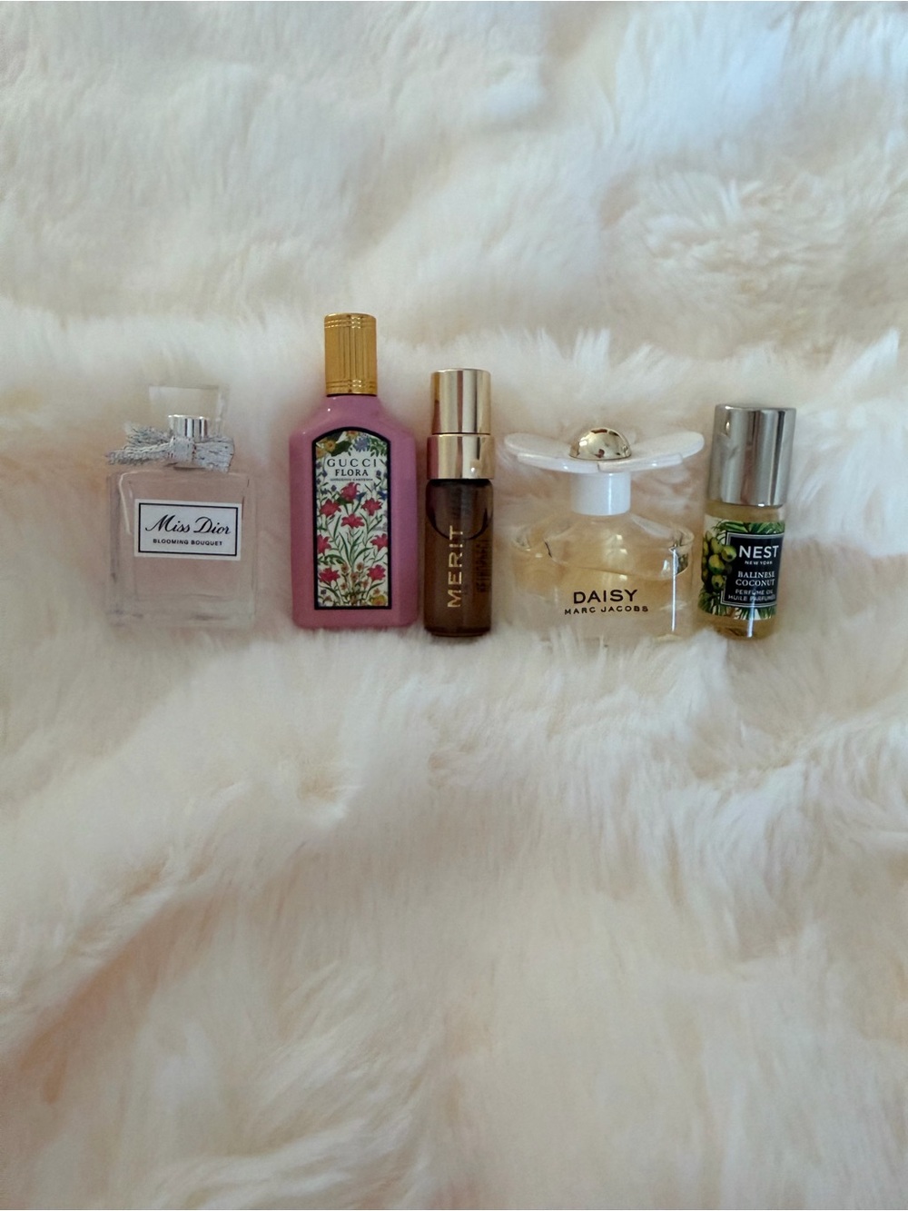 Mini Designer Perfume Set - Daisy, Miss Dior, Gucci Floral, Nest, Merit